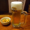 Fukunotori - 生ビール中ジョッキ498円とお通し300円(税別)