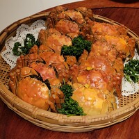 中国飯店 富麗華 - 上海蟹の蒸し物 