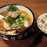 雨は、やさしく - 白肝煮干ラーメン(辛みそ)