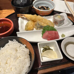 Otooto - 生本鮪刺身と天ぷら御膳