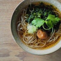 梅あおさそば(本店限定メニュー)