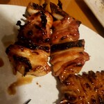 炭火屋りどり - 追加のネギま、皮