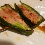 炭火屋りどり - 生つくね(ピーマン)