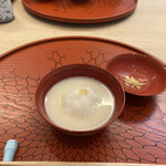 青草窠 - ずわいがにの白みそ  辛子  もちかぶせ