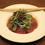 中国麺飯 勇 - 2013.6 千葉県産鰹のカルパッチョ生七味唐辛子ソース