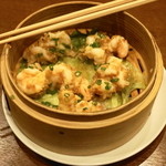 中国麺飯 勇 - 2013.6 大正海老のにんにく香り蒸し香港スタイル