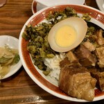 広州市場 - 本気の魯肉飯＋ザーサイ