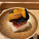 日本料理 十二ヵ月 - 有明の海苔、雲丹