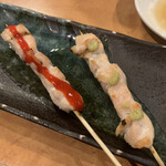 Yakitori Robatayaki Genki - 鶏ささみ（梅肉、わさび）