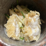 ぬま田 - 天ぷら　フグ皮ポン酢　とうとうみ