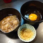 自家製麺 No11 - 生姜だれ➕生玉子➕アブラ(*^^*)