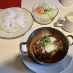 カフェバーJUN - 和風ハンバーグ（1100円）税込【令和4年12月09日撮影】