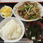 中国料理 江陽 - ニラレバ定食 ¥800-