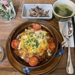 カフェ ザ ガーデン -  Bランチ　スパイスキーマカレーチーズドリア仕立て