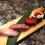 がってん寿司 - 冬の5貫握り（1,045円）