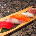 がってん寿司 - おすすめ5貫（945円）