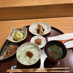 日本料理 太月 - 質高く量少な目コース２３１００円。七草粥。鼈甲飴とお粥の組み合わせに、箸が止まりません（╹◡╹）