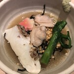 麺屋一燈 - 蛤出汁ラーメン(プチあられご飯付)