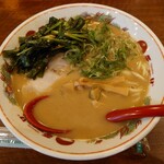 天下一品 - 天下一品ラーメンにニラニンニク乗せてみた♪この後ニンニク追加投入したのは内緒…www