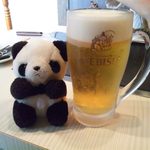 竹とんぼ - エビス生中（\480）とパンちゃん