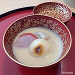 Nihon Ryouri Fujii - 焼丸餅､頭薯､蕪､金時人参の白味噌の雑煮