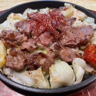 Hot and sizzling Teppan-yaki