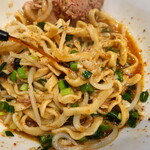 ラーメン二郎 - 赤酢投入～♪