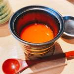 鮨し人 - 梅酢餡の茶碗蒸し