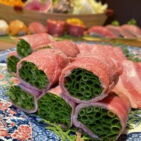 黄金出汁しゃぶと江戸前寿司 肉のあさつ 梅田お初天神店 - 