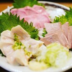 日本橋 山喜多 - 肉刺し盛り合わせ