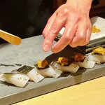 鮨処 池上 - イカの時間が始まります