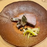 鮨処 池上 - サワライダー(山口のブランドサワラ)の藁焼き