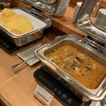 自然食ブッフェ姫蛍 - レッドカレーと明太オムレツ