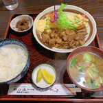 Ajino Ya - 味噌焼き肉定食 ご飯小
