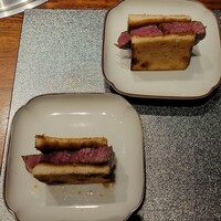 焼肉牛印 銀座店 - シャトーブリアンステーキサンド