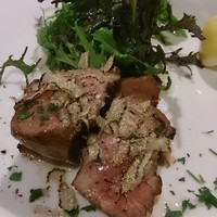 オステリア ラストリカート - 黒豚の白トリフのせ
