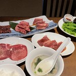 焼肉家 炎’S - 焼肉三味ランチ＋ちょい足しえんず