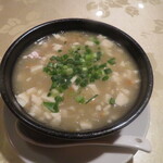 竹苑 - 蟹味噌入りスープ