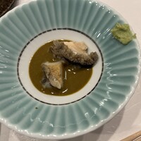 築地 すし Omakase - 肝醤油アワビ