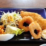 あすなろ - 白身魚とイカリングフライ定食