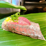 幸寿司 - 地鯵の握り！