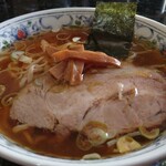 Harukiya - 中華そばカエシ薄め、麺超オーバーボイル。