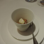 リストランテ カノフィーロ - 水ダコのラグーとチェーチ、生姜のクレマ