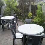 グリーティング - 今がちょうど良い時期、外のウッドデッキ！！