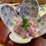 長三郎鮨 - カワハギの肝和え