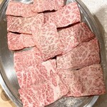 焼肉 はせ川 - 三角バラ2人前1280円×2