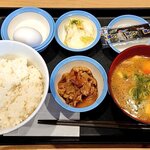 松屋 - 豚汁朝定食＜ミニ牛皿＞