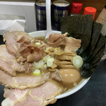 一条流がんこ総本家分家四谷荒木町 - 貝100 のり、めんま、チャーシュー