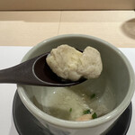 池袋 鮨 貴山 - 里芋の混ざる茶碗蒸し