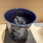 池袋 鮨 貴山 - 焼酎《八海山よろしく千万あるべし米焼酎（ロック）》